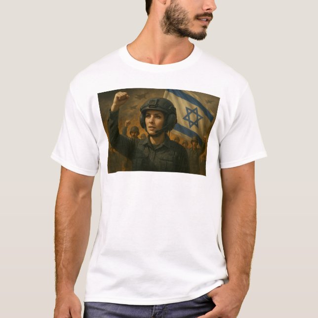 Camiseta Comandante israelí se moviliza en sus fuerzas (Anverso)