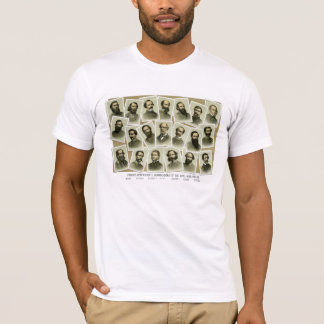 Camiseta Comandantes confederados de la guerra civil