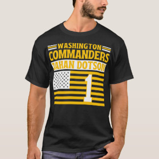 Camiseta Comandantes de Washington Dotson 1 bandera estadou