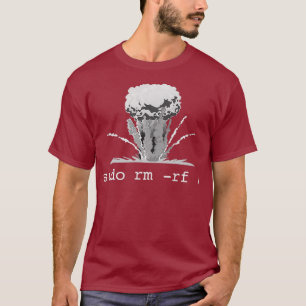Camiseta Comando Linu Funny Linu Gift Sudo RM RF para Hombr