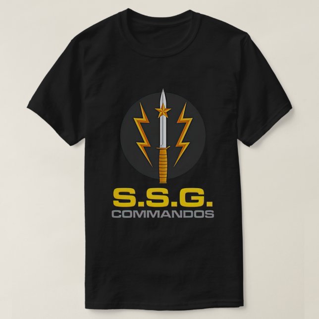 Camiseta Comando SSG Fuerzas Especiales del Ejército de Pak (Diseño del anverso)