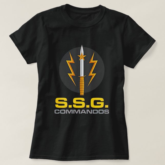 Camiseta Comando SSG Fuerzas Especiales del Ejército de Pak (Diseño del anverso)