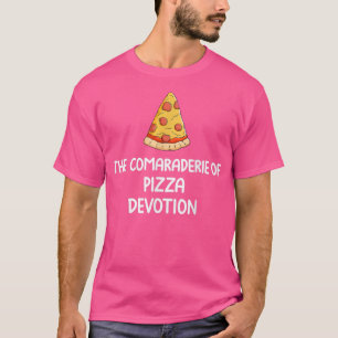Camiseta Comaradería de Pizza Devotion Cheese Pepperoni Veg