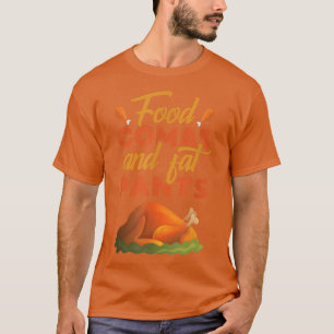 Camiseta Comas De Comida Y Pantalones De Grasas Día De Acci