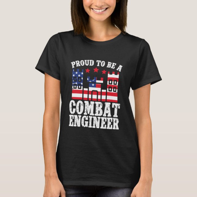 Camiseta Combat Engineering Corps of Engineers Proud Combat (Anverso)