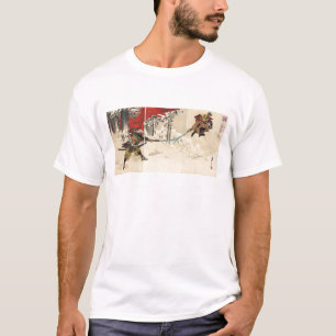 Camiseta Combate del samurai en la nieve circa 1890