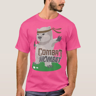 Camiseta Combate Wombat Funny Karate Wombat Artista Marcial