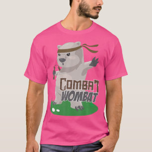 Camiseta Combate Wombat Funny Karate Wombat Artista Marcial