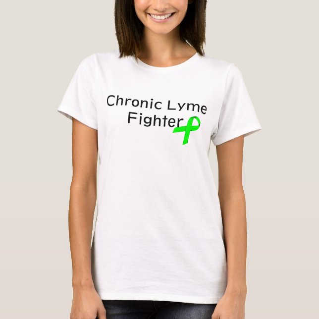 Camiseta Combatiente crónico de Lyme (Anverso)