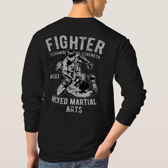 Camiseta Combatiente de artes marciales mixtas MMA 2018 (Reverso)