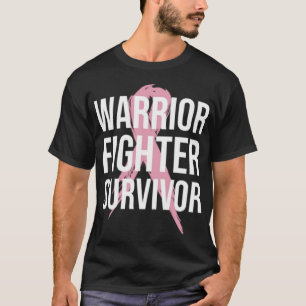 Camiseta Combatiente de guerrero de camisas contra el cánce