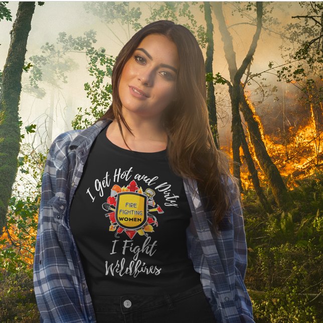 Camiseta Combatiente de incendios femenino (Subido por el creador)
