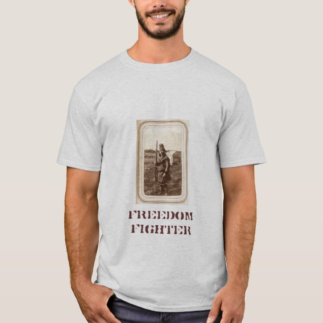 Camiseta Combatiente de la libertad (camiseta gris) (Anverso)