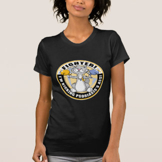 Camiseta Combatiente del gato del psoriasis