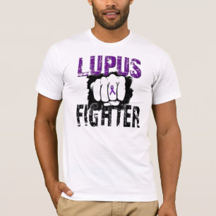 Camiseta Combatiente del lupus con el puño