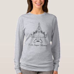 Camiseta Combatiente estupendo del avispón F-18