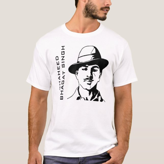Camiseta Combatiente indio de la libertad de Shaheed Bhagat (Anverso)
