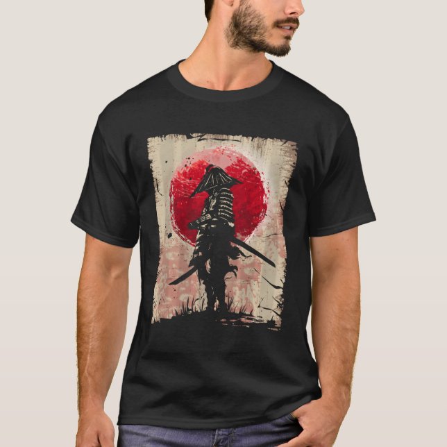 Camiseta Combatiente Samurai Japonés (Anverso)