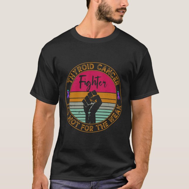 Camiseta Combatientes Retro De Conciencia Sobre El Cáncer Y (Anverso)