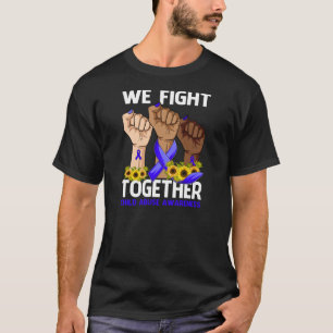Camiseta Combatimos JUNTOS EL ABUSO INFANTIL CONCIENCIACIÓN