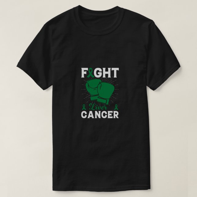 Camiseta combatir el cáncer de hígado (Diseño del anverso)