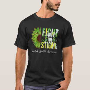 Camiseta Combatir el Estigma Conciencia sobre Salud Menta