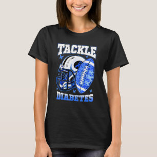 Camiseta Combatir la Diabética Azul Diabetes Tipo 1 Guerra