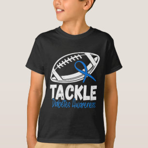 Camiseta Combatir la Diabética Azul Diabetes Tipo 1 Guerra