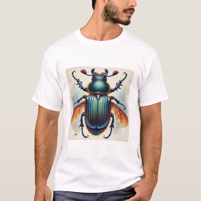 Camiseta Combclawed beetle 061024IREF222 - Watercolor (Anverso)