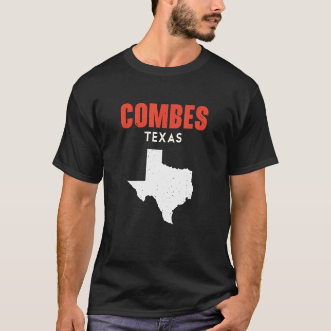 Camiseta Combes Texas USA State America Travel Texas (Anverso)