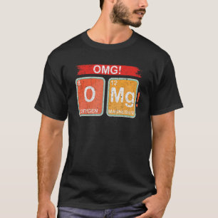 Camiseta Combinación de magnesio Oxígeno Química OMG