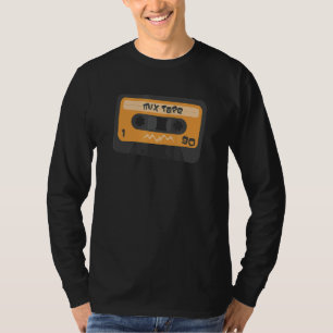 Camiseta Combinar cassette de audio de cinta