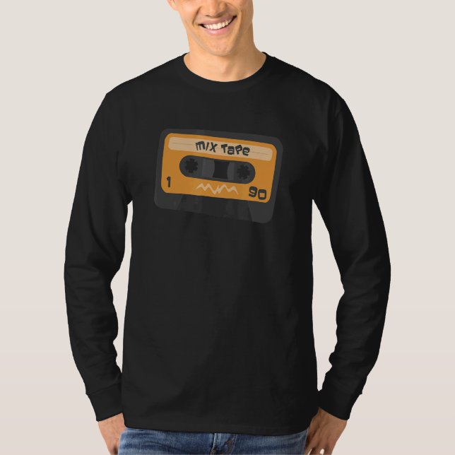 Camiseta Combinar cassette de audio de cinta (Anverso)