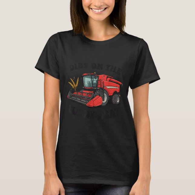 Camiseta Combine Harvester Dibs On The Buddy Seat Kids Todd (Anverso)
