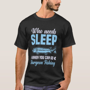 Camiseta Combo de caña y carrete para pescar esturión