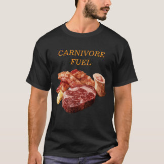 Camiseta Combustible Carnívoro - Bistec, Huevos, Tocino y M
