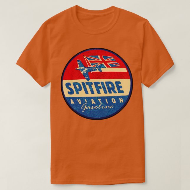 Camiseta Combustible de aviación Spitfire (Diseño del anverso)