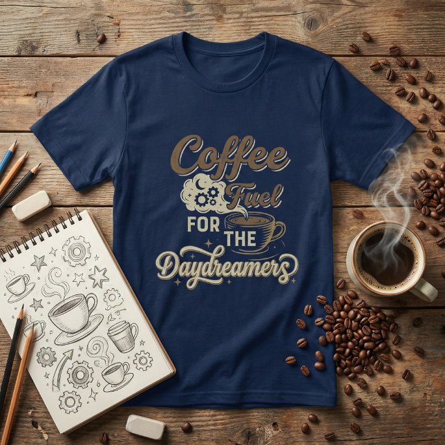 Camiseta Combustible de Café para los Soñadores: Amor Diver (Subido por el creador)