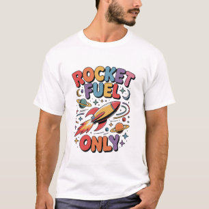 Camiseta Combustible de Cohete Solo Cohete Espacial Diverti