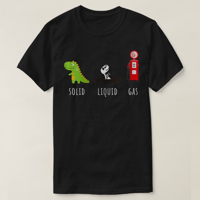 Camiseta Combustible fósil femenino Química rex Gas líquido (Diseño del anverso)