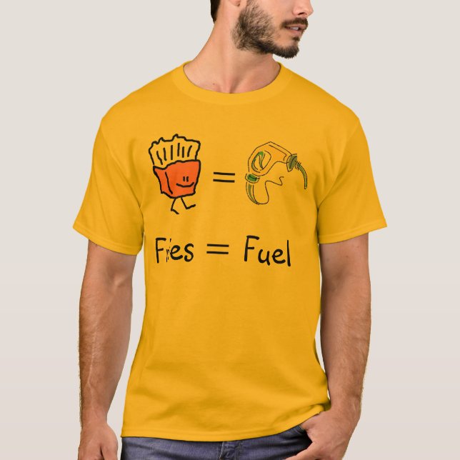 Camiseta combustible igual de las fritadas (Anverso)