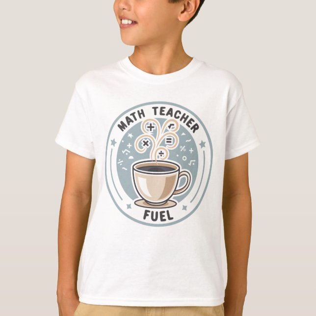 Camiseta Combustible para Profesores de Matemáticas (Anverso)