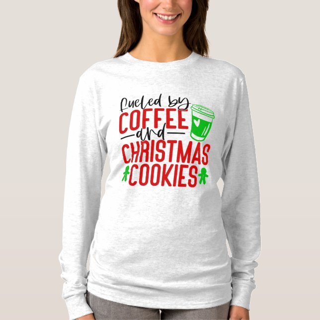 Camiseta Combustible por café y cookie de Navidades (Anverso)