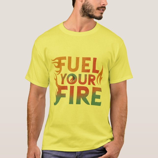 Camiseta Combustible tu fuego (Anverso)
