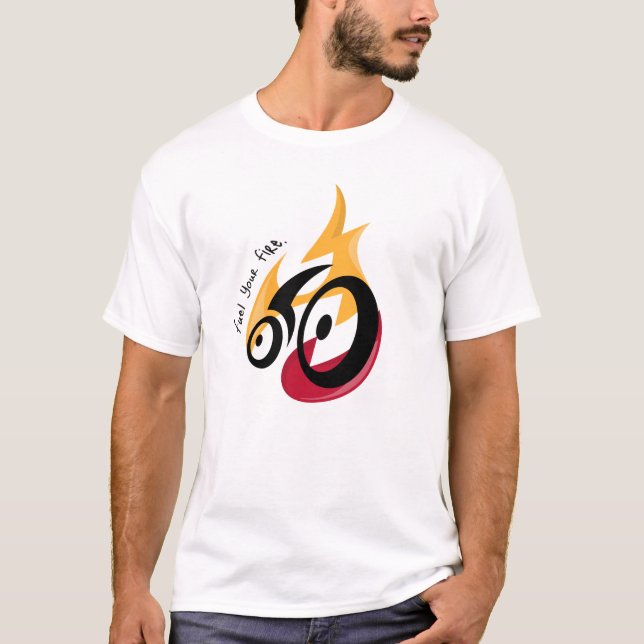 Camiseta Combustible tu fuego. Motivación ciclista (Anverso)