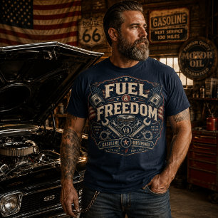 Camiseta Combustible y Libertad Cultura Americana de Gara