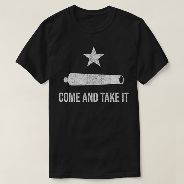 CAMISETA COME AND TAKE IT FLAG TEXAS PRIDE GONZALES CANNON  (Diseño del anverso)