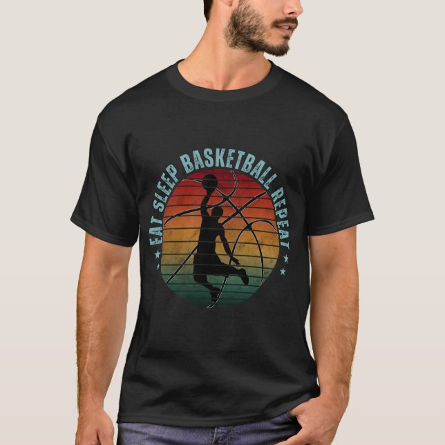 CAMISETA COME BALONCESTO DUERME REPITE (Anverso)