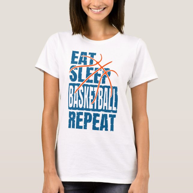 CAMISETA COME BALONCESTO DUERME REPITE (Anverso)