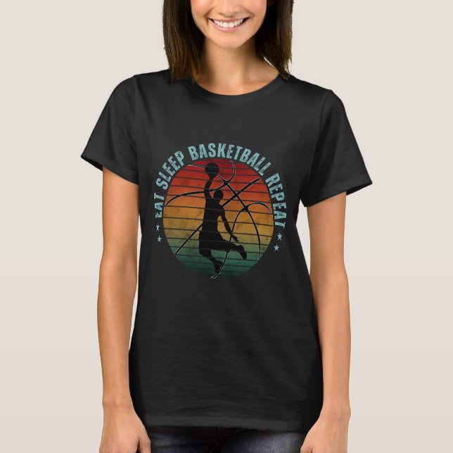 CAMISETA COME BALONCESTO DUERME REPITE (Anverso)